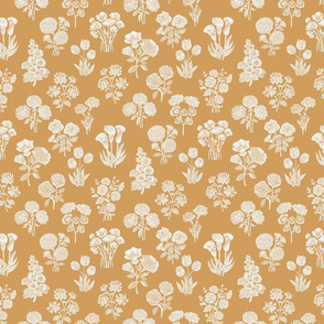SMALL  botanical bloom fabric - boho block print fabric, nursery fabric, baby girl fabric, baby bedding - oak leaf sfx1144