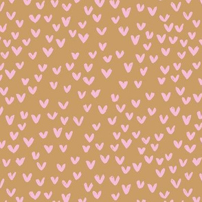 Little love abstract inky lovers minimal Scandinavian trend design pink caramel
