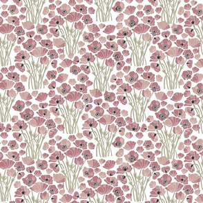 poppies fabric - poppy fabric, floral fabric, florals design  clover sfx1718