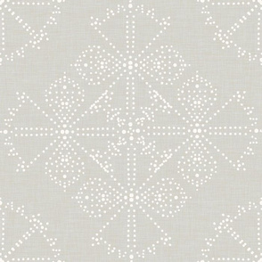 Delicate Dotty Fans - Neutral gray