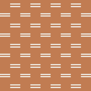 dash dash fabric - trendy nursery mudcloth fabric, gender neutral fabric - nursery bedding fabric - caramel sfx1346