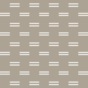 dash dash fabric - trendy nursery mudcloth fabric, gender neutral fabric - nursery bedding fabric - taupe sfx0906