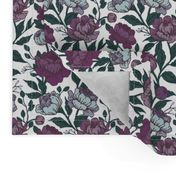 Chintz floral in periwinkle- Small