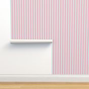 stripes .25 quarter inch vertical girl dress american toy dolls mary ellen inspired stripe in aqua, pink, dark pink combo