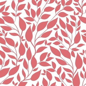 leaf foliage - black cherry collection - yummy coral red 