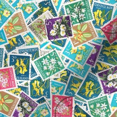 NZ Stamps - flora - large