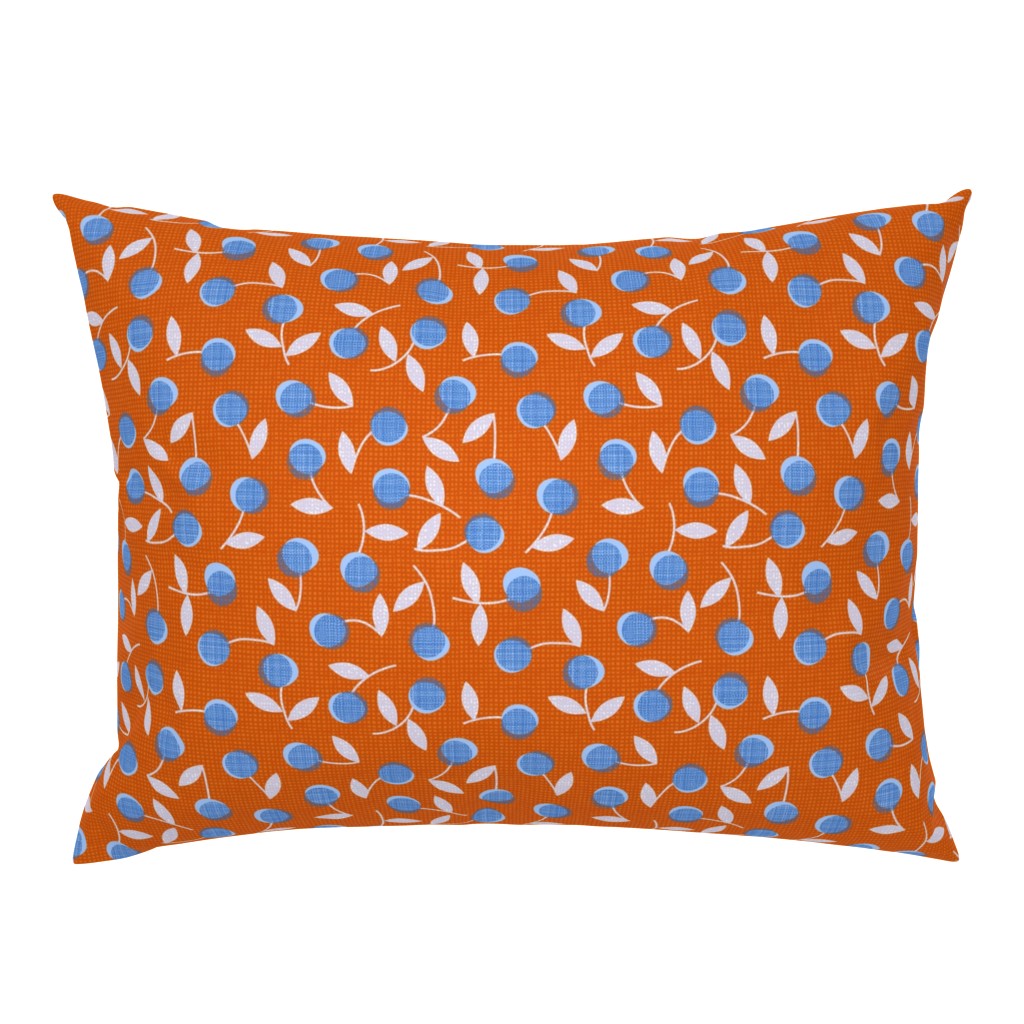 Modern dotty flowers-orange