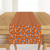 Modern dotty flowers-orange