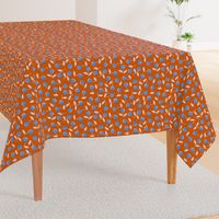 Modern dotty flowers-orange