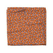 Modern dotty flowers-orange