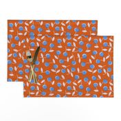 Modern dotty flowers-orange