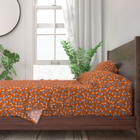 Modern dotty flowers-orange