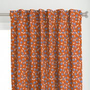 Modern dotty flowers-orange