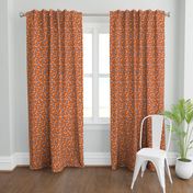 Modern dotty flowers-orange