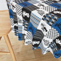 3 inch Jeep//Blue - Wholecloth Cheater Quilt