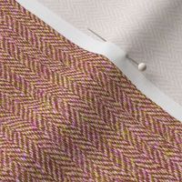 faux tweedy copper-pink-green herringbone tweed