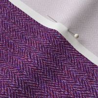 faux tweedy red-violet herringbone tweed