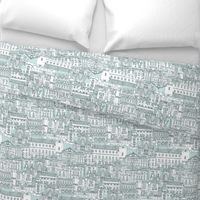 Bath toile pine mint