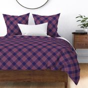 Purple Plum Diagonal Plaid Regular Scale