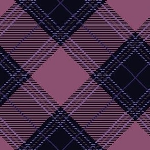 Purple Diagonal Plaid V01
