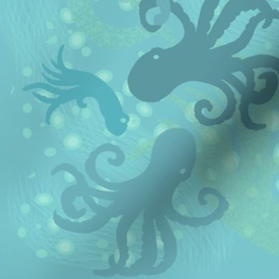 Bubbly Octopus-aqua