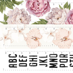 Height Charts // Peonies, Orchids-Alphabet