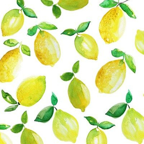 lemon aquarell