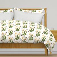 Birds of Paradise - Elegant Motif - White 