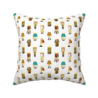 Whimsical Colorful Lamps, Living Room Decor, Cushion Cover