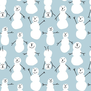 SNOWMEN light blue 9