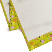 Cutie Spring Floral // Chartreuse 