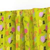 Cutie Spring Floral // Chartreuse 