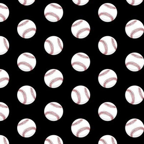 baseballs - black - C20BS