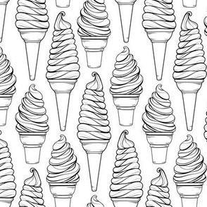 Classic Soft Serve Ice Cream Cones