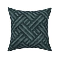 farmhouse weave - dark teal -  two tone - LAD20