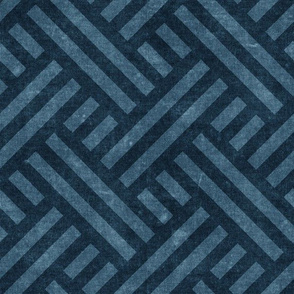 farmhouse weave - dark blue -  two tone - LAD20