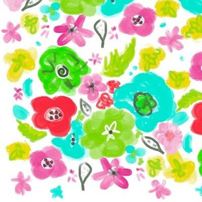 Bright Painted Floral 