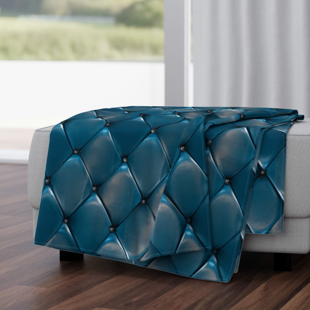 Steel Blue Padded Upholstery