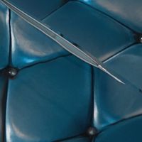 Steel Blue Padded Upholstery