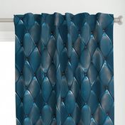 Steel Blue Padded Upholstery