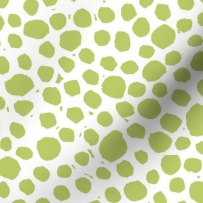 Block Print Dots // Green