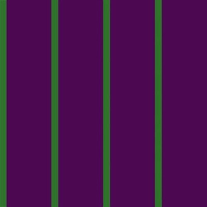 JP6 - Large -  Pinstripes in Grassy Green and Royal Purple