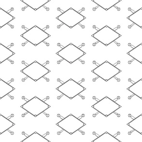 Baseball Diamonds Print Pattern