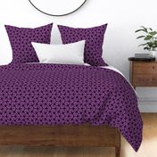 Geometric Pattern: Hexagon Ray: Purple Black