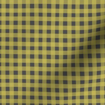 Gingham in Lime Green and Dark Grey, Small