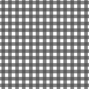 Gingham - Grey and White, Small