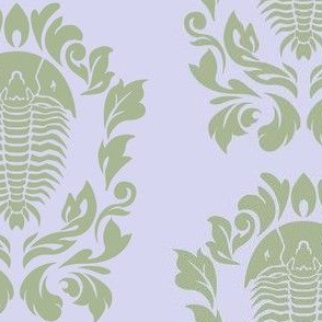 Trilobite Damask -- Lavender