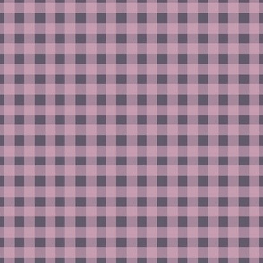 Gingham - Mauve and Lilac Purple - Small