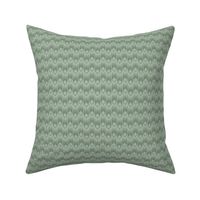 Meso Flame: Powdery Green Art Deco Geometric, Jazz Age Small Print 