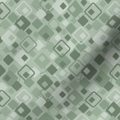 Copacetic: Powdery Green Deco Geometric Ditsy